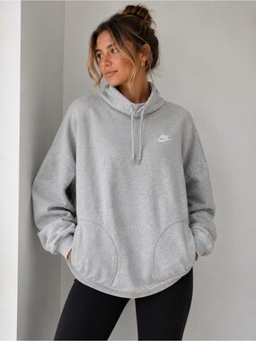 Nike Swoosh Hoodie Clean Girl Oversized Athleisure